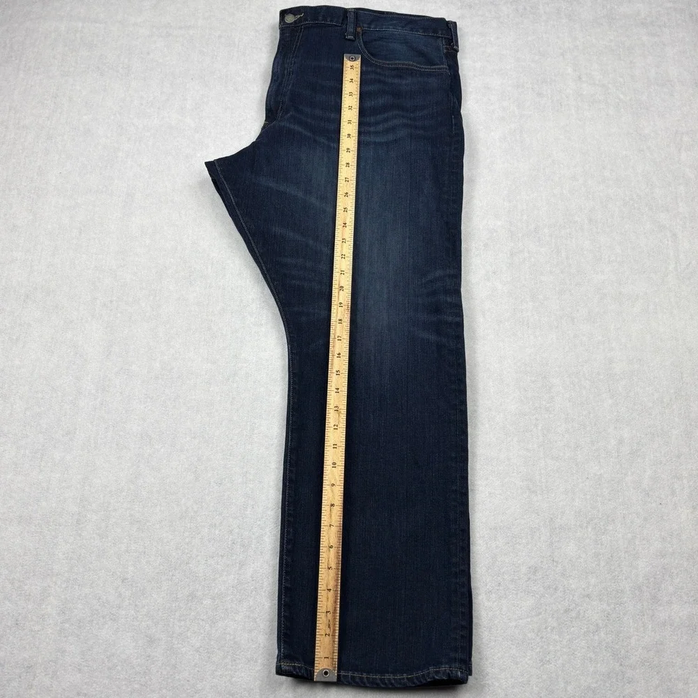 Polo Ralph Lauren Jeans Mens 42x30 Blue Hampton Relaxed Straight Stretch Denim